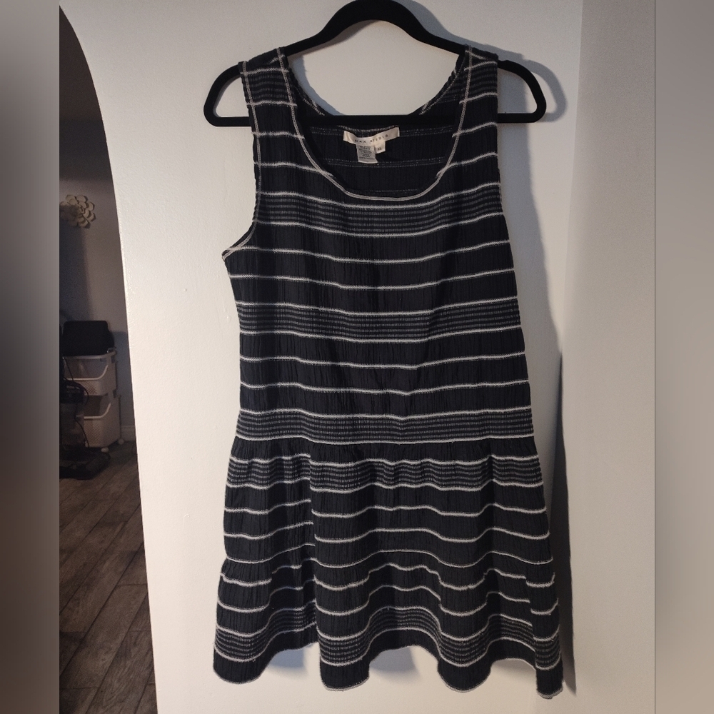 Striped Navy and White Dress #253